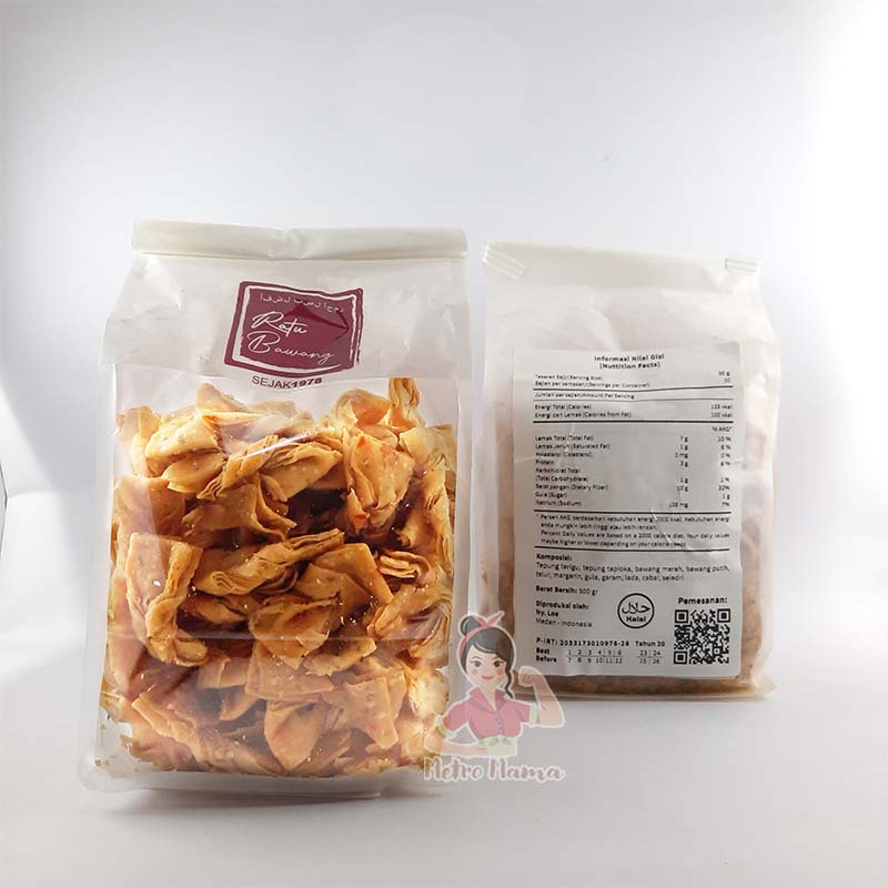 Kue Bawang Pita Premium &quot; Ratu Bawang &quot; Enak Renyah Packing Zip Lock