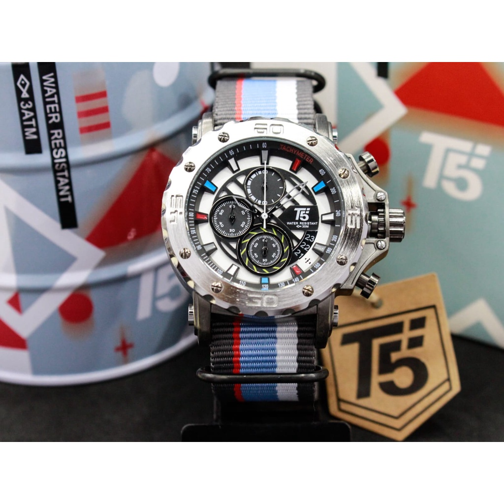 Jam Tangan Pria T5 H 3946 Original H3946 Bergaransi Chronograph Aktif Water Resist