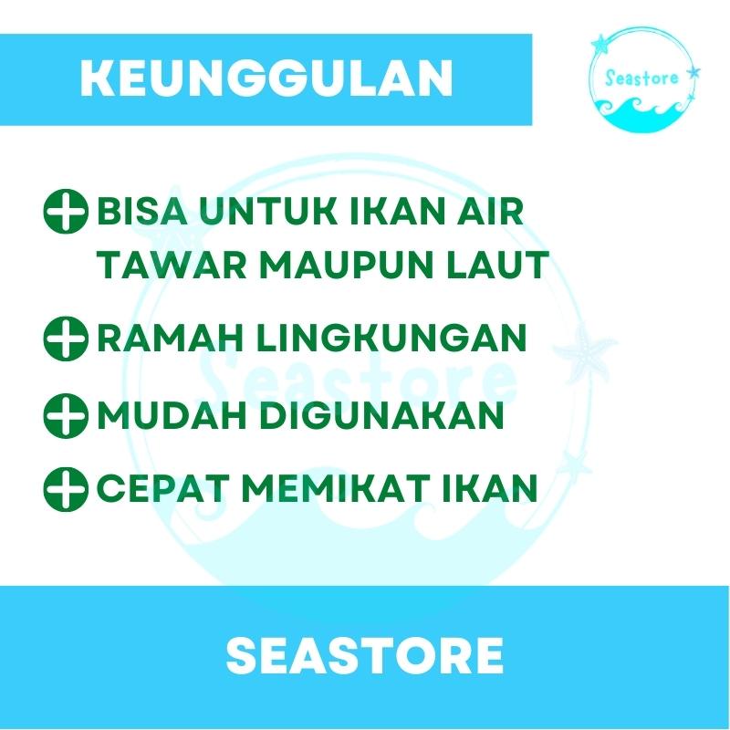 Umpan Pancing Jitu Penarik Ikan Bubuk Pemancing Mancing Essen Essence Super Adiktif DMPT Stimulant Perangsang Pemikat Ikan Mas Babon Nila Bawal Lele Patin Baung Toman Mujair Mujaer Gabus Bandeng Laut Original Paket Umpan Ikan Umpan Casting Vanili Jerman