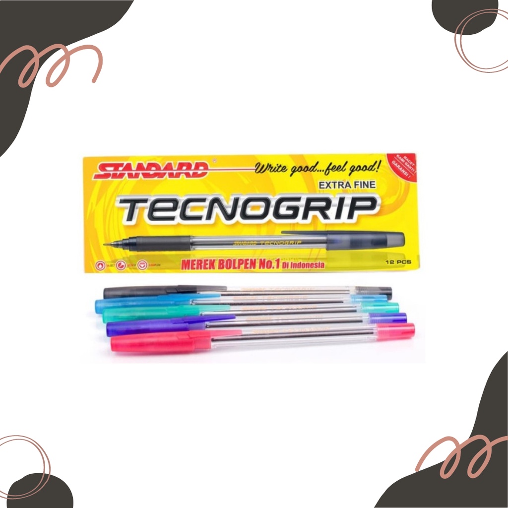 

(12 pcs) BALLPOINT / PULPEN STANDARD TECNOGRIP