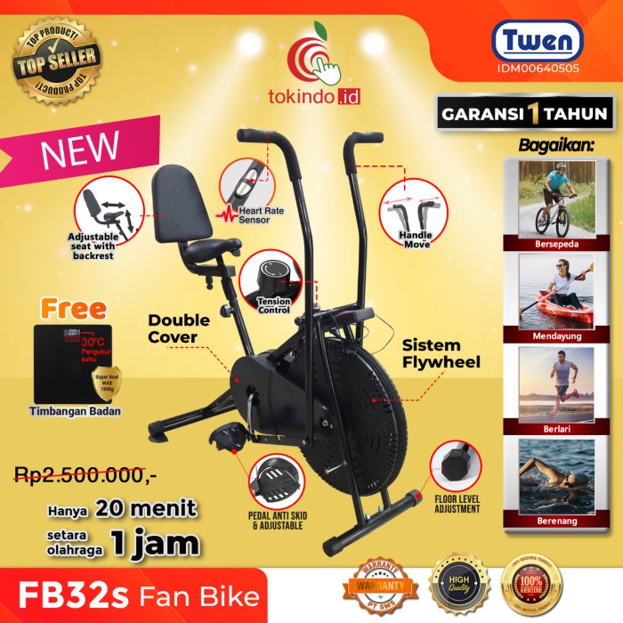 Sepeda Statis Twen Orbitrack fun Bike FB3 / Platinum Bike Murah