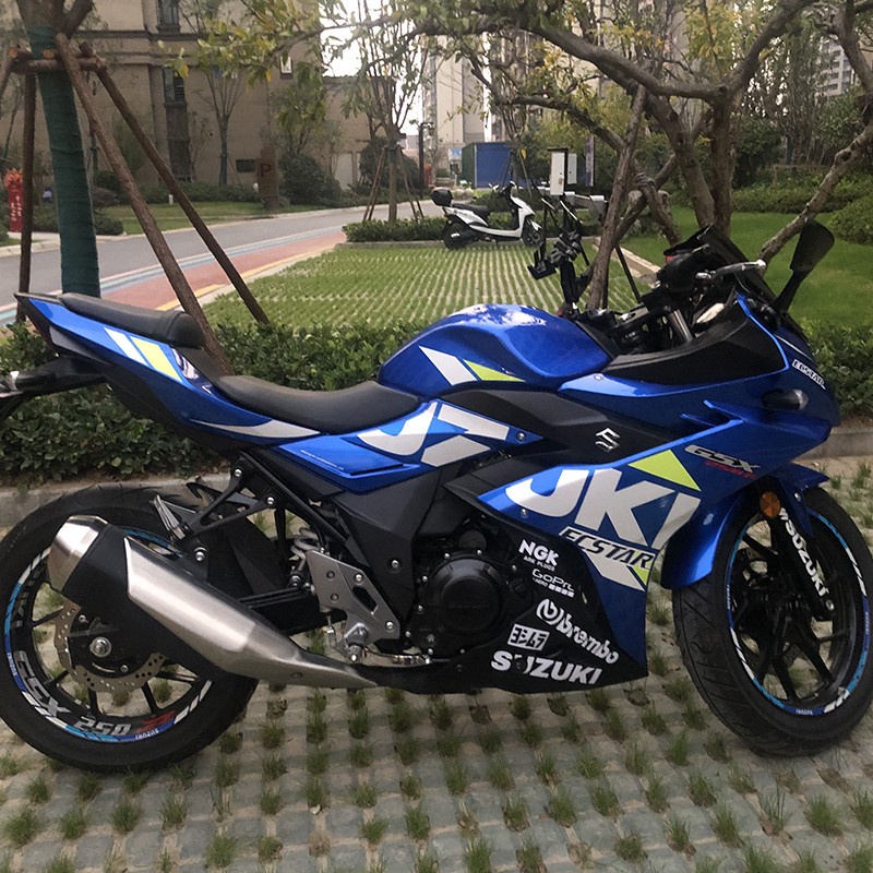 Suzuki GSX250R Stiker Panel Samping Balap Motor Moto Aksesoris Body Decals Dekorasi Tahan Air Untuk Suzuki GSX250R-A Gsxr250