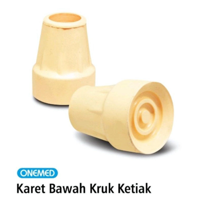 Herjunot Sport Karet Tongkat Original Kruk Bawah Cream Karet Kaki Pcs