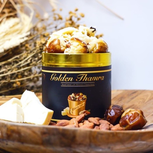 Golden Thamra Kurma+Sukari+Keju+Almond