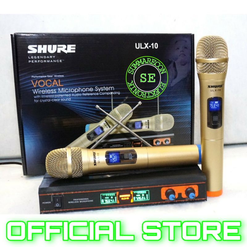 mic wireless shure ulx 10 microphone mic karaoke