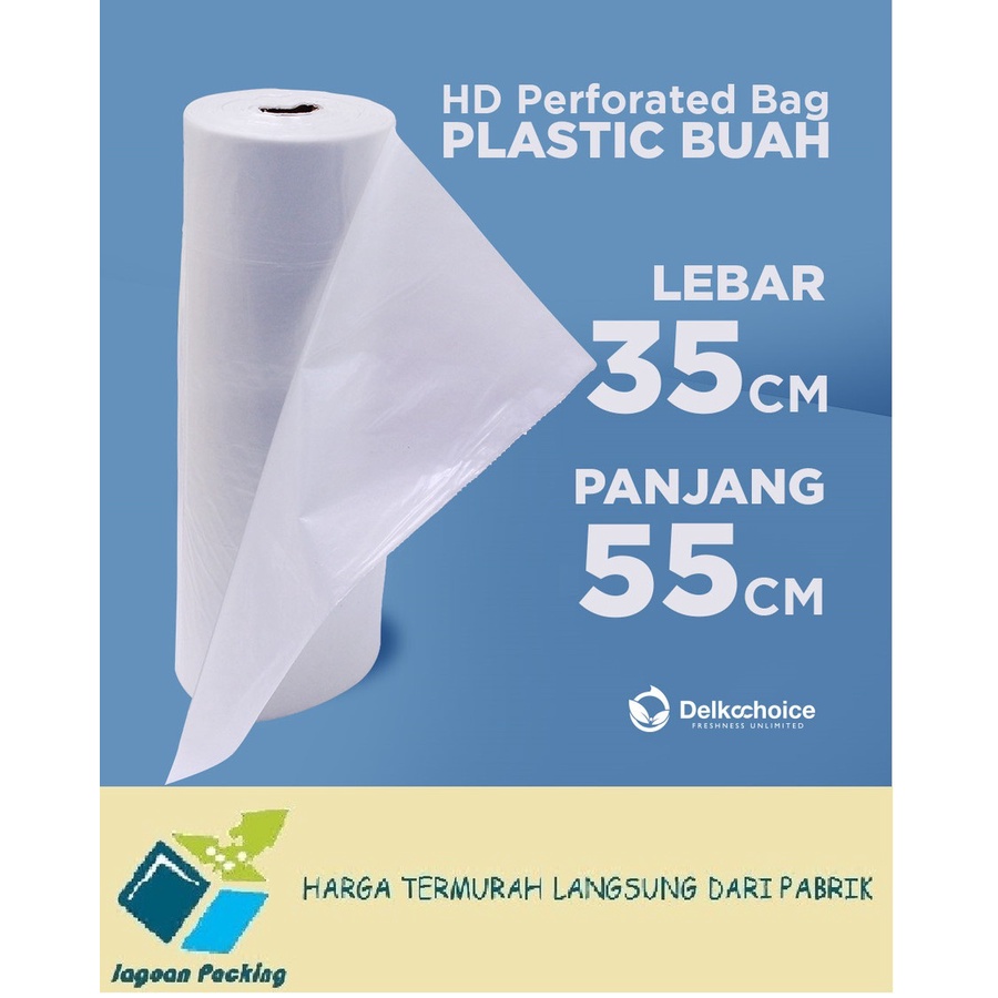 PLASTIK HD ROLL BUAH / SAYUR / FOTOCOPY / TELUR 35 x 55 MURAH PREMIUM