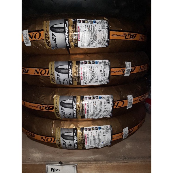 BAN LUAR TUBELESS 90/80 RING 17 SPORT MP27 FDR