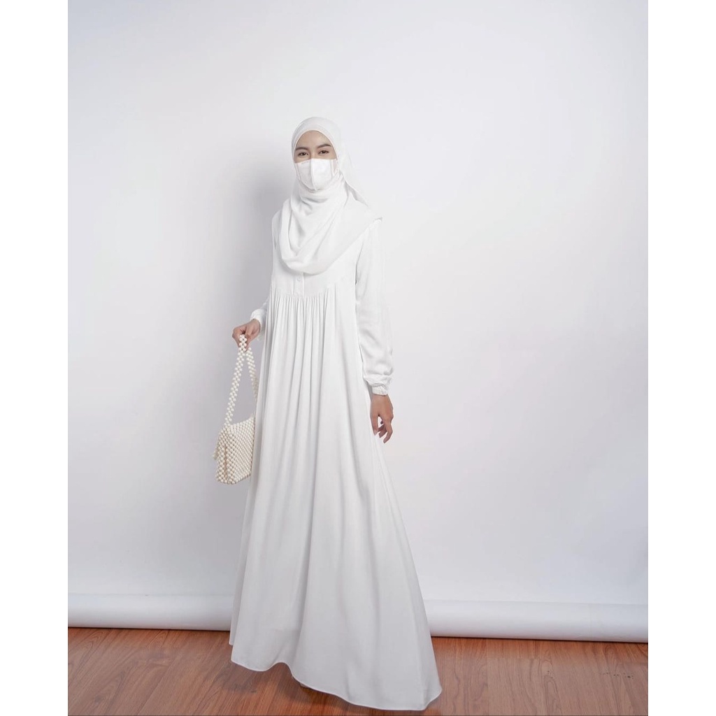 D_R PROJECT ~ acc GAMIS RAYON TWILL || BROKEN WHITE SERIES || GAMIS UMROH PREMIUM