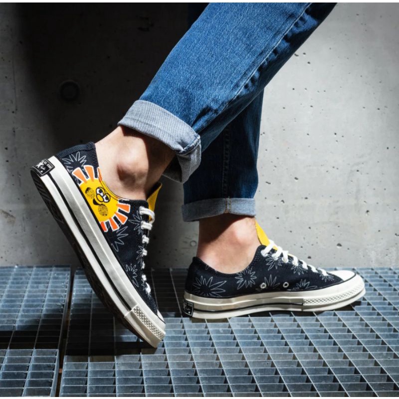 Converse Chuck 70 Sunny Floral Ox Black Amarillo 172825C