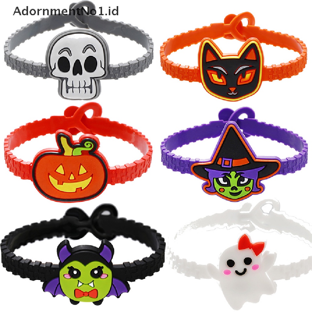 [AdornmentNo1] The Nightmare Before Christmas Gelang Silikon Olahraga Gelang Karet Bangles [ID]