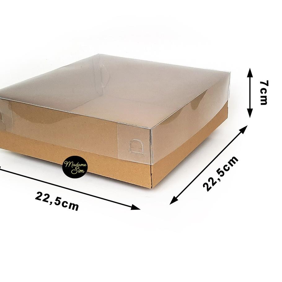 

DNL846 BOX MIKA - DUS KUE - KOTAK - KARDUS 22x22x7 (ISI : 10 PCS) ||