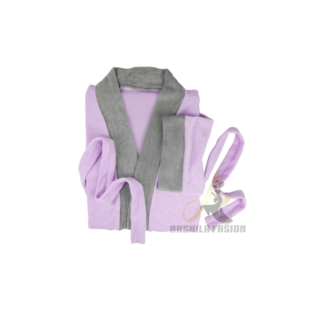 Kimono Handuk Dewasa LIST WARNA/ Kimono Jumbo LIST WARNA / JUBAH MANDI POLOS
