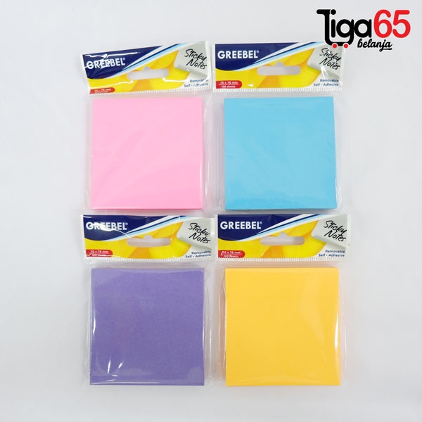 GREEBEL Memo Tempel Sticky Notes Berbentuk Lucu / GREEBEL STICKY NOTE 1W1M.75.75.100