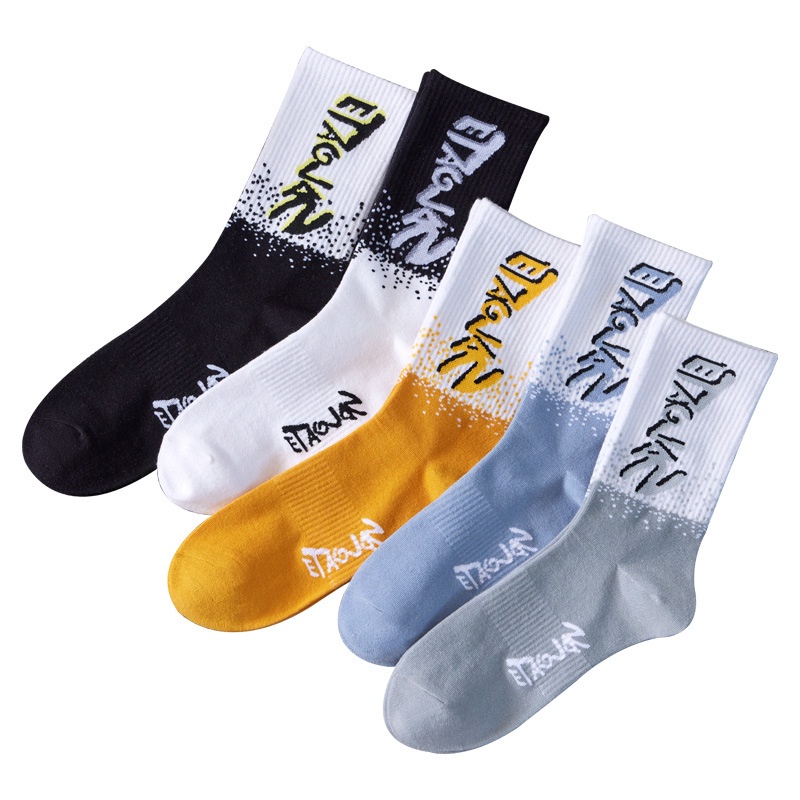 ⭐️𝐈𝐇𝐒 𝟖𝟖𝟎 𝐋𝐚𝐦𝐩𝐮𝐧𝐠⭐️Kaos Kaki Pria Wanita Panjang Setinggi Betis Sporty Wind New Fashion Korean Style Socks