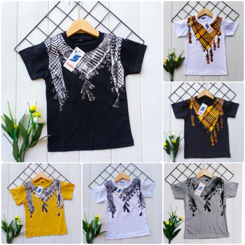 Kaos anak sorban/ Kaos anak motif sorban