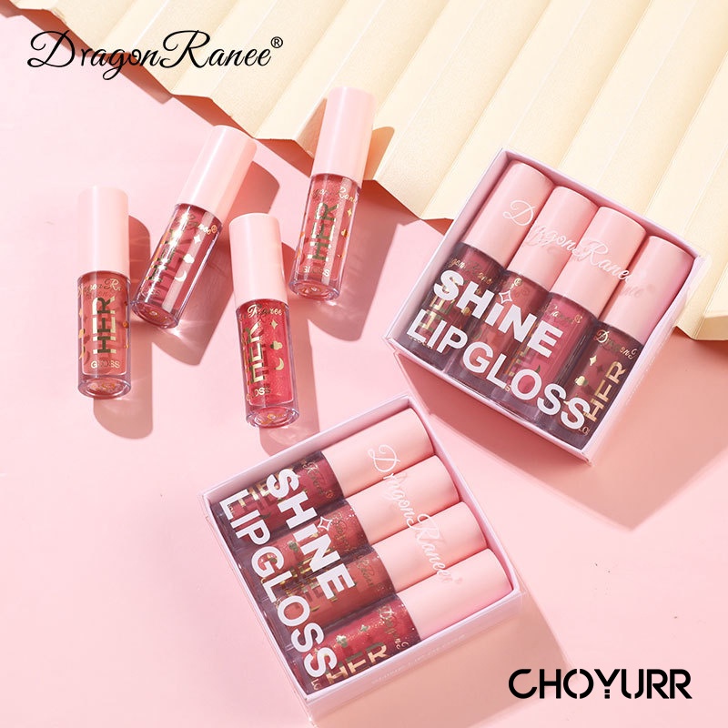 【COD】Her Dragon Ranee Lip Gloss Lipstik Liquid Cair 8 Warna Moisturizing Waterproof Lipstick -CH