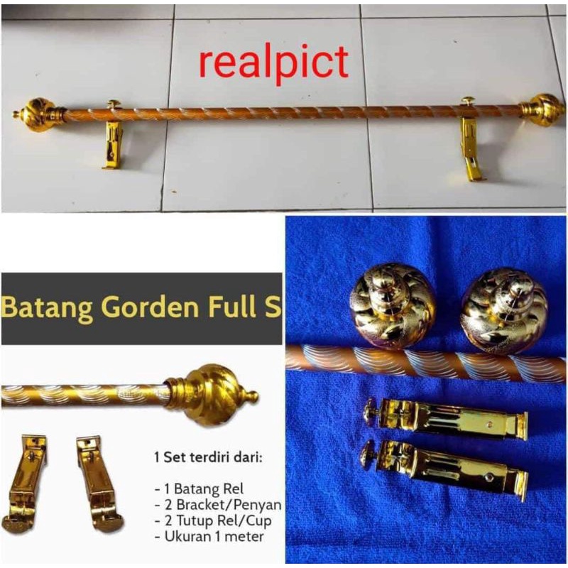 batang gorden ukuran 2 meter