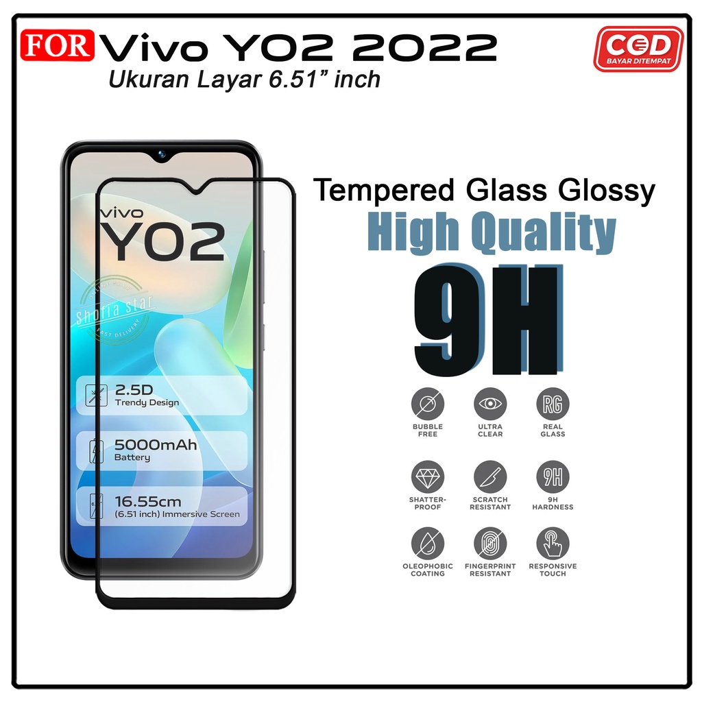 Promo Tempered Glass Ceramic Privacy Vivo Y02 2022 Y01 Y12 Y91 Y30 Y50 Y20 Y15s Anti Gores Anti Spy Full Layar