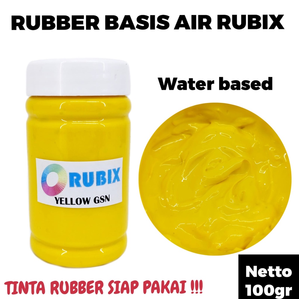 CAT SABLON RUBBER GL PASTA CAT AKRILIK WARNA YELLOW GSN 100GR