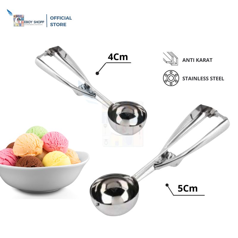 Scoop Ice Cream / Sendok Es Krim Stainless Steel