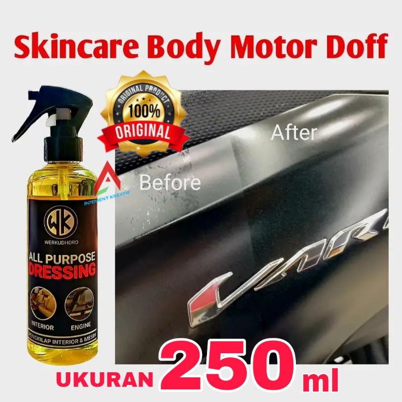 Pengkilap body motor doff / pengkilap body motor hitam doff/ pengkilap interior mobil