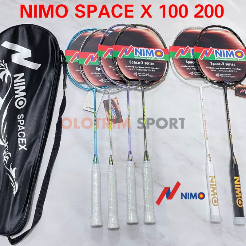 Raket Badminton Nimo SpaceX Space X 100 200 Original
