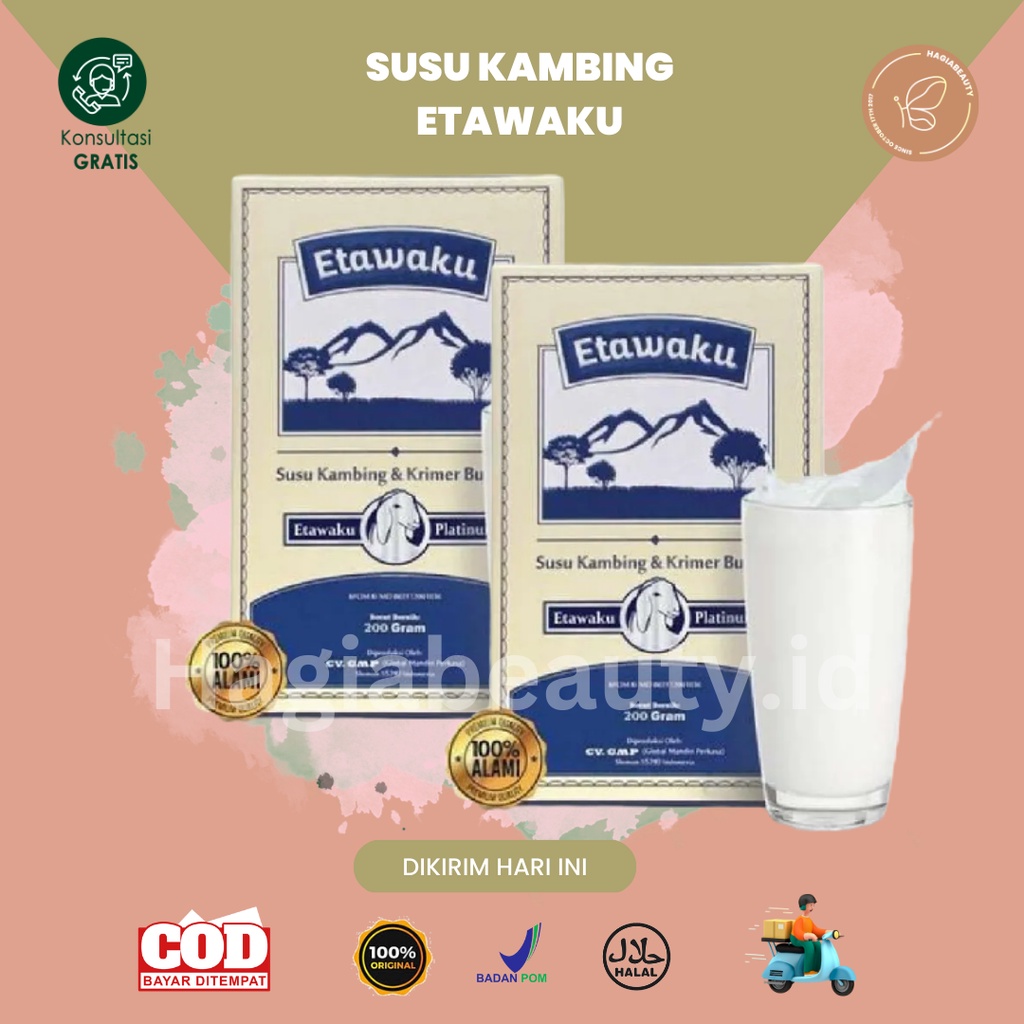 Bisa Cod - Etawaku Platinum | Susu Kambing Etawa 100% Murni Pengganti Susu Sapi