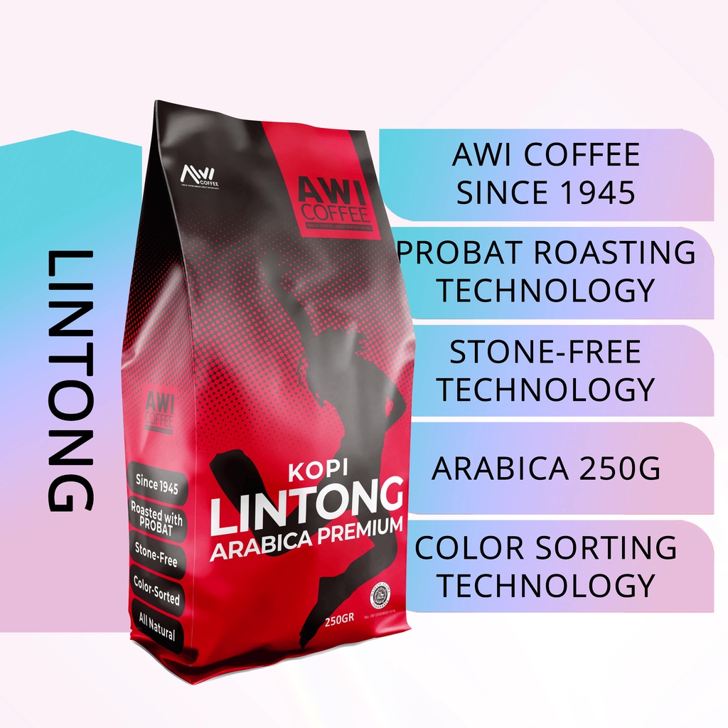 

AWI COFFEE | KOPI LINTONG 250Gr | VARIASI: BIJI/ BUBUK