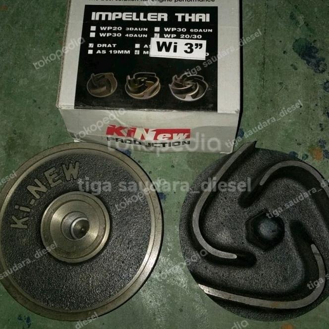 Kipas Pompa Air Honda Wb 30 (Drat 17,5Mm), Impeller Pompa Honda Wb 30