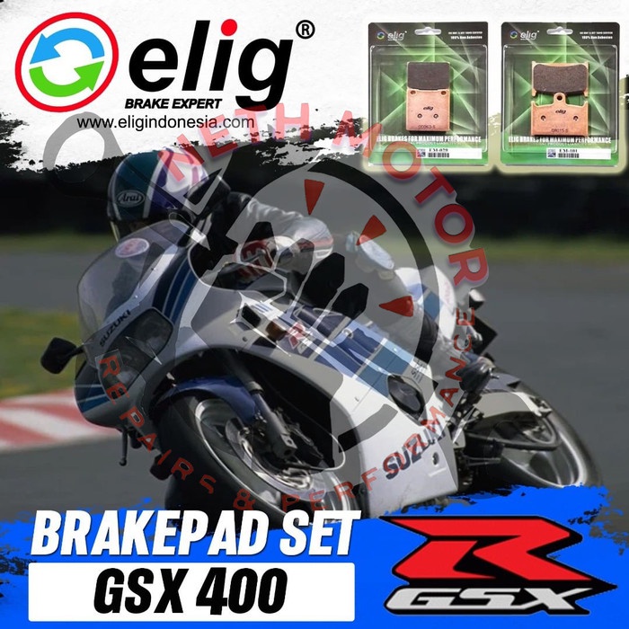 PAKET KAMPAS REM SINTER ELIG GSX400, GSX-R 400R #ORIGINAL