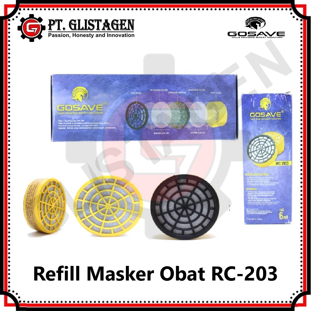 GOSAVE OBAT MASKER REFILL CARTRIDGE RESPIRATOR