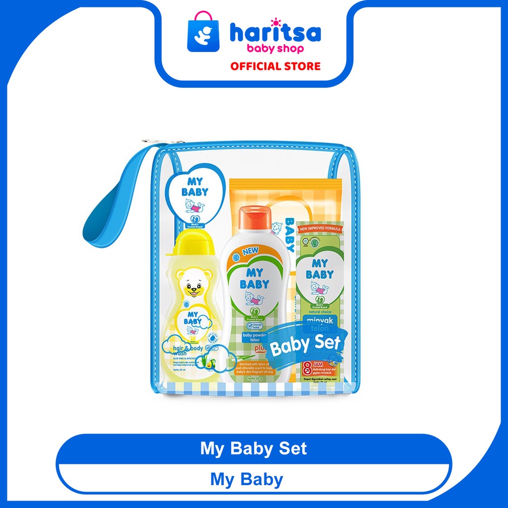 MY BABY Set Telon Plus [360gr / 4 items] - 1 Set Perlengkapan Mandi Bayi