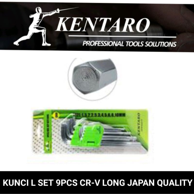 kunci L set 9pcs CRV kentaro japan quality