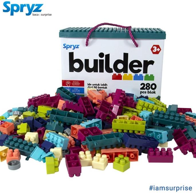 HARGA DISKON Spryz Builder Mainan Bricks Block 280 pcs