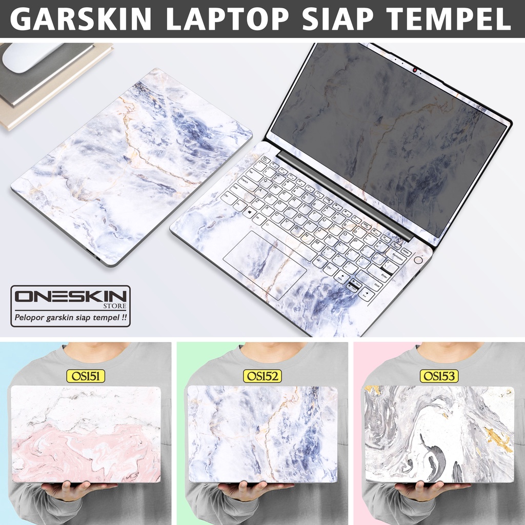 Garskin Sticker Laptop Protector Macbook Full Body Bottom Bezel Palmrest Skin Marble Pattern