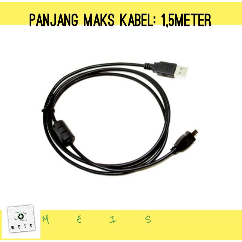 Kabel USB / Charger Nikon Coolpix / Sony Cybershot / Fujifilm / Olympus-  Plug Cable