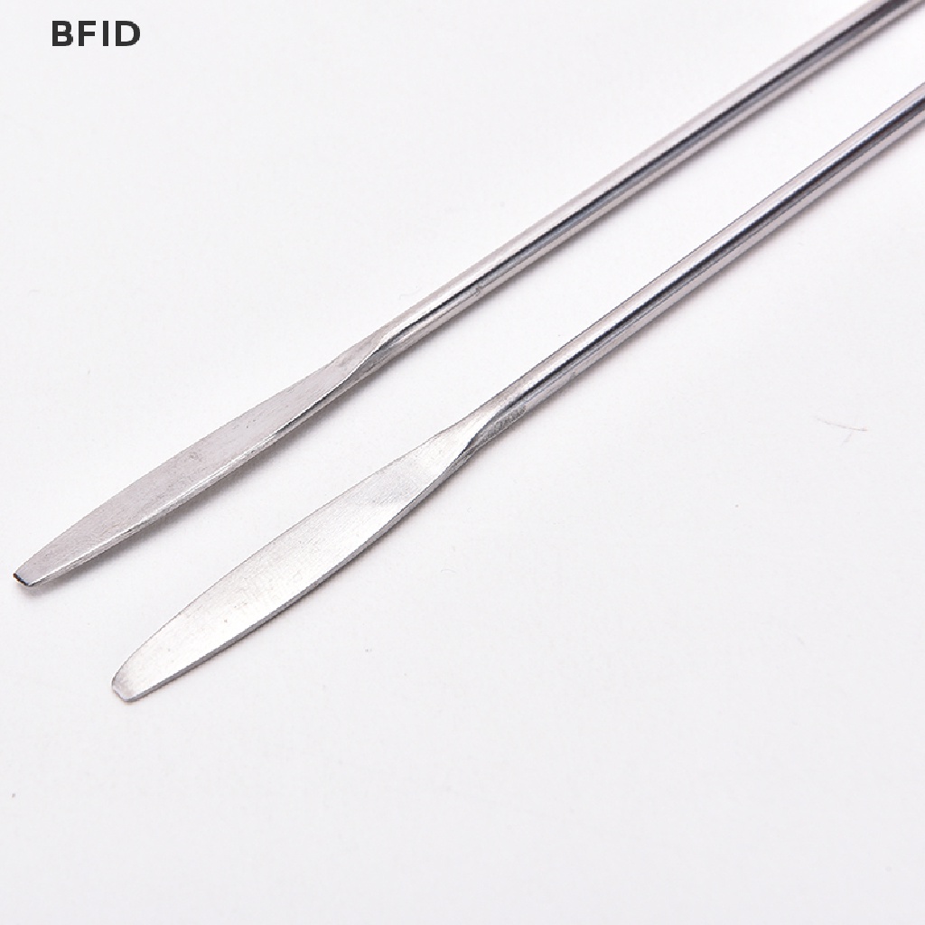 [BFID] 1pcs Wanita Stainless Steel Nail Art Makeup Palette Spatula Nada Batang Alat Kecantikan [ID]