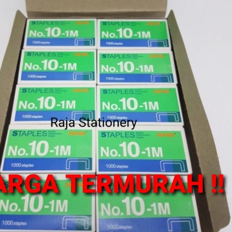 

Bisa COD TERMURAH!! STAPLES JOYKO NO.10 KECIL ISI STAPLER REFILL HEKTER NO.10-1M 1 DUS ISI 20 murah