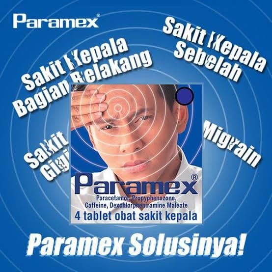 PARAMEX TABLET ISI 4 // PARAMEX BIRU