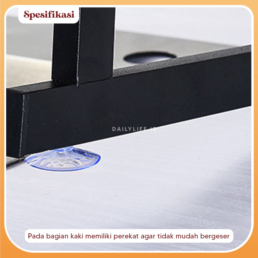 Rak Piring Wastafel Stainless steel Rak dapur Rak Cuci Piring Wastafel Rak Cucian Piring Anti Karat - Dailylife.id