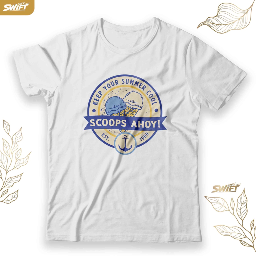 KAOS Scoops ahoy ! stranger things TSHIRT BAJU DISTRO