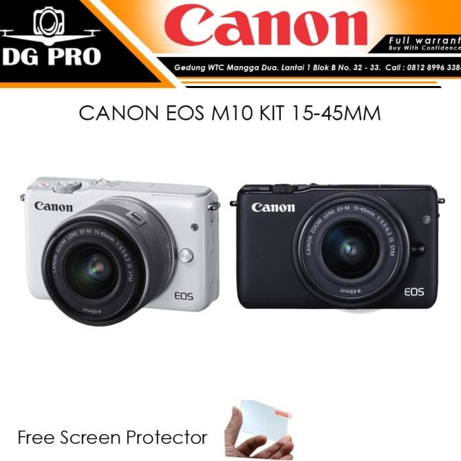 CANON EOS M10 KIT 15-45MM ORIGINAL - KAMERA MIRRORLESS CANON + LENSA