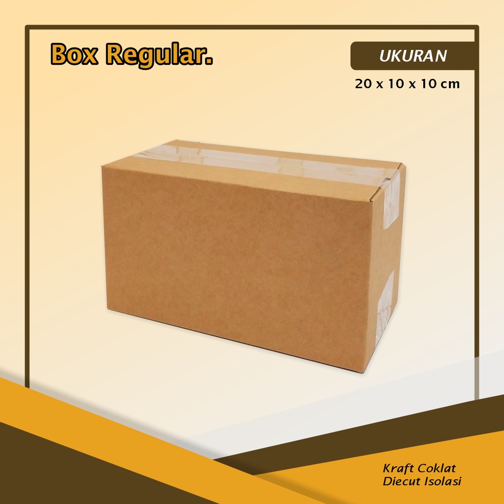 

Kardus/Box A1 Regular 20 x 10 x 10 cm - Boxa1regular/Boxamdk/Boxindomie