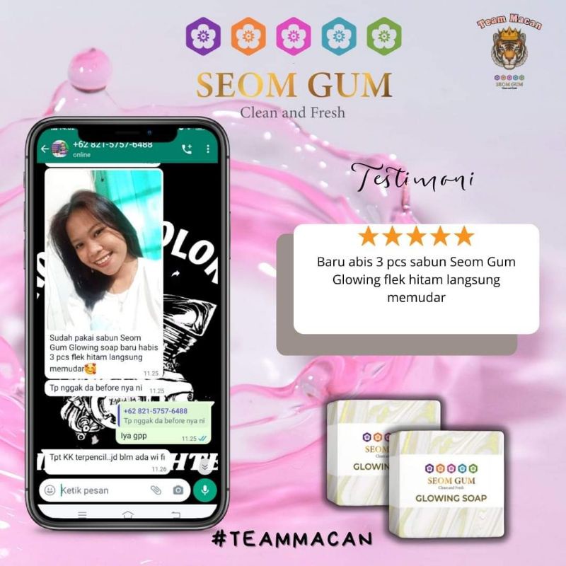 ❤️ SEOM GUM ❤️ SABUN SEOM GUM GLOWING SOAP ORIGINAL | SEOM GUM FEMININE SOAP BPOM Pemutih Wajah Alami Original Kecantikan Wajah Glowing - Keluarga id