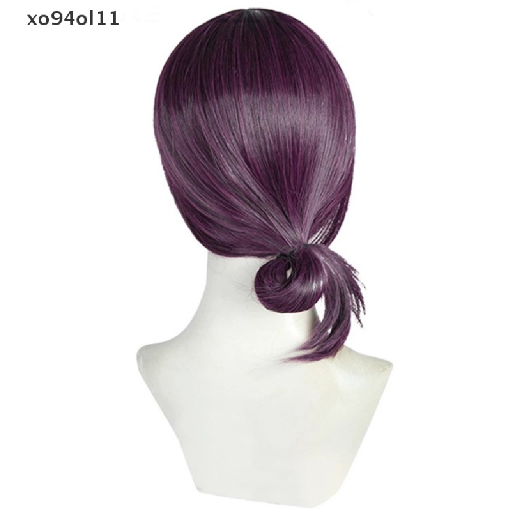 Xo Reze Cosplay Wig Anime Rantai Man Ungu Coklat Ponytail Rambut Pelucas Halloween Karnaval Pesta Kostum Bermain Peran OL