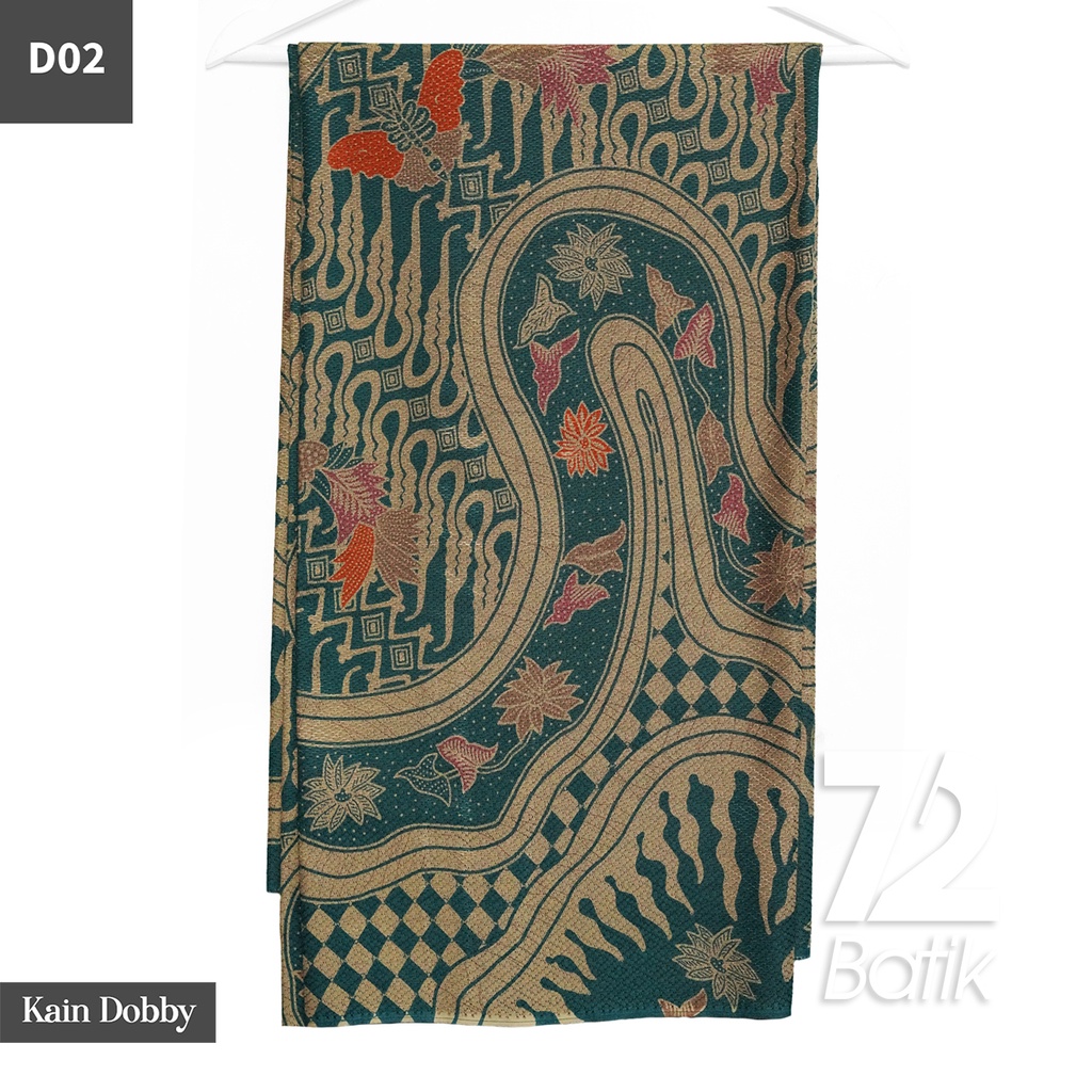 KAIN BATIK PREMIUM Dobby Motif Sungai Kupu Hijau 722773 Cap 72 Jarik Jarit Samping Kebat Panjang Batik Katun Modern Premium Bahan Seragam Batik Pernikahan Kantor Keluarga Murah Kamen Jadi Batik Bali Lembaran