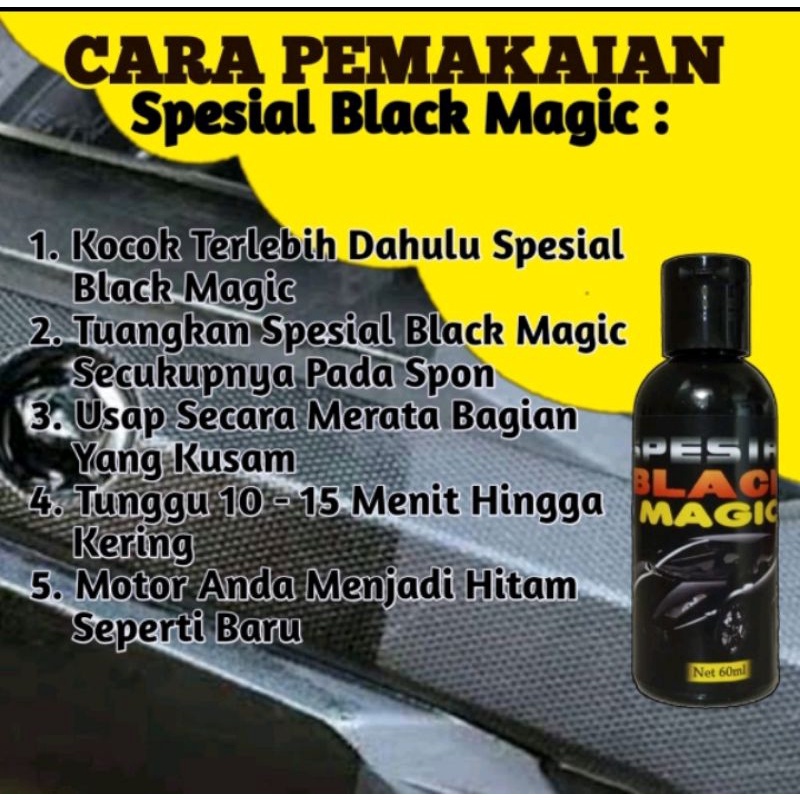 Black Magic Penghitam Body Kasar Yang Kusam Penghitam Body Motor &amp; Mobil