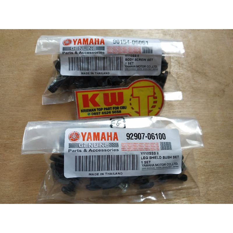 baut body F1zr set depan dan belakang baut body plus karet F1zr original