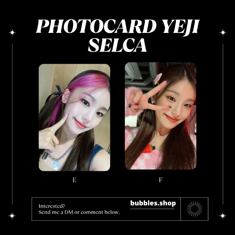 PHOTOCARD UNOFFICIAL YEJI ITZY SELCA