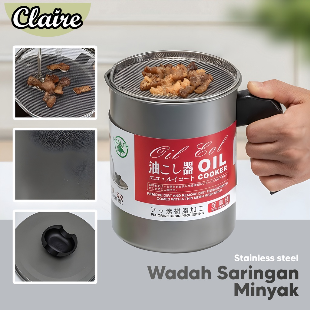 SARINGAN MINYAK WADAH MINYAK STAINLESS STEEL